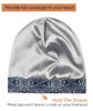 Picture of FocusCare Elastic Slap Headwear for Long Frizzy Hair Sleep Slouchy Beanie Dark Blue