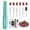 Picture of JIASHENG USB Electric Nail Drill, Nail Drill Portable Electric Nail File for Acrylic Gel Nails, Professional Nail Drill Kit for Home and Salon Use, Green
