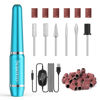 Picture of JIASHENG USB Electric Nail Drill, Nail Drill Portable Electric Nail File for Acrylic Gel Nails, Professional Nail Drill Kit Manicure and Pedicure Kit with Nail Drill Bits for Home and Salon Use, Blue