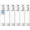 Picture of longway 4 Oz 120ml Clear Airless Cosmetic Cream Pump Bottle Travel Size Dispenser Refillable Containers/Foundation Travel Pump Bottle for Shampoo (Pack of 6)