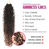 Picture of 8 Packs Goddess Faux Locs Crochet Hair for Black Women, Long Goddess Locs Crochet Hair, Boho Style Locs, River Locs Crochet Hair with Curly Ends (22Inch, T30#, 8Packs)