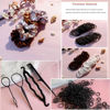 Picture of YANRONG Hair Accessories Set - 755 Seamless Ponytail Holders, Variety of Scrunchies, Bands, and Hair Ties for Thick and Curly Hair (light brown)