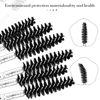 Picture of 300 Pcs Disposable Crystal Mascara Wand Eyelash Brush Applicator Eyebrow Brush for EyeLash Extension Supplies (Black)