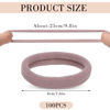 Picture of obeoby 100PCS 5 Colors Hair Ties, Seamless Hair Ties Ponytail Holders Elastics Hair Accessories for Women Girls