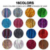 Picture of 16 Colors Hair Tinsel Kit with Tools 3200 Strands Glitter Tinsel Hair Extensions Heat Resistant Sparkling Shiny Fairy Hair Accessories for Women Girl Kids 47Inch