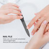 Picture of Nail Clippers Set, Sharp Stainless Steel Fingernail and Toenail Clippers, Nail Clippers for Thick Nails or Ingrown Nails, Perfect 4 pcs Black Nail Cutter for Men/Women/Kids, Set Include Nail File.