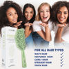 Picture of Fiora Naturals Hair Detangling Brush -100% Bio-Friendly Detangler hair brush w/Ultra-soft Bristles- Glide Through Tangles with Ease - For Curly, Fine, Women, Men, Kids, Toddlers, Wet and Dry Hair