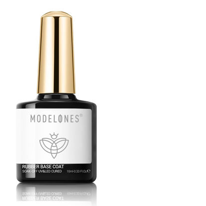 Picture of modelones Milky White Rubber Gel Base Coat, 6 in One Builder Gel Nail Polish for Strengthen Apex Building Extension Long Lasting Protect Soak Off U V Manicure for Thin Weak Nails Home Salon DIY Gift