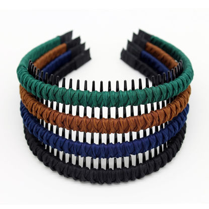 Picture of JOBAND Women's Fashion Headbands Hair Accessories for Women Non-slip Braided hair bands Comfy tooth comb Hair Hoop (4 color)