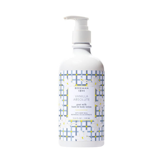Picture of Beekman 1802 Goat Milk Body Lotion, Vanilla Absolute - Scented - 12.5 oz - Hydrating & Deeply Moisturizing - With Shea Butter & Jojoba Seed Oil - Good for Sensitive Skin - Cruelty Free