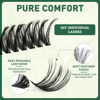 Picture of Lash Clusters 320Pcs Eyelash Clusters KEYYOU 60D D Curl 9-18MIX Clusters Lashes Thick Super Soft Wispy DIY Eyelash Extension at Home(60D-D,9-18MIX)