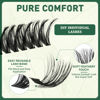 Picture of Lash Clusters 320Pcs Eyelash Clusters KEYYOU 80D 0.05D Curl 9-18MIX Clusters Lashes Super Soft Cluster DIY Eyelash Extension at Home(80D-0.05D,9-18MIX)