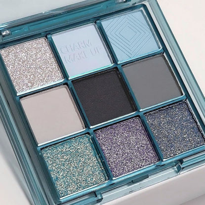 Picture of AMY'S DIARY Sky Blue Colorful Eye shadow Palette Makeup,9 Color Matte Shimmer Natural Eye Eyeshadow palettes Highly Pigmented Neutral Naturing-Looking Long Lasting Waterproof