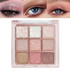 Picture of Pink Brown Violet Sparkly Eyeshadow Makeup Palette,Korean Natural Hypoallergenic Glitter Eyeshadow Palette,Highly Pigmented Shimmer Eye Shadow Palette Long Lasting Waterproof Blendable (13#)
