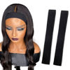 Picture of Atimiaza 2 Pcs Elastic Bands for Wig, Lace Melting Edge Wrap to Lay Edges (Black, Pack of 2)