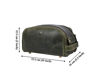 Picture of 10" Premium Leather Toiletry Travel Pouch With Waterproof Lining | King-Size Handcrafted Vintage Dopp Kit By Aaron Leather Goods (Tawny)
