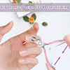 Picture of Cuticle Trimmer with Cuticle Pusher and Scissors, Cuticle Remover Professional Durable Pedicure Manicure Tools, Stainless Steel Cuticle Nipper Cutter Clipper (Pink Pusher)