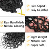 Picture of Col Bling Goddess Locs Crochet Hair 16 Inch 8 Packs Faux Locs Crochet Hair for Women Pre Looped Crochet Boho Goddess Faux Locs Crotchet Hair with Curly Ends #1B