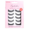 Picture of KSYOO False Eyelashes Cat Eye Lashes Wispy Lashes Clear Band V1 Russian Strip Lashes That Look Like Extensions D Curl Cat Eye Lashes Natural Look Faux Mink 3D Fluffy Russian Strip Eyelashes