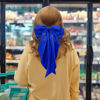 Picture of 2Pcs Silky Satin Hair Ribbons - Sapphire Blue Long Tail Coquette Clips, Aesthetic Accessories for Women