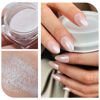 Picture of PrettyDiva Glazed Donut Nail Chrome Powder - White Pearl Chrome Nail Powder Magic White Chrome Powder for Nails, High Gloss Pearlescent Chrome Nail Powder for DIY Nail Art