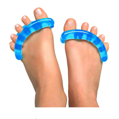Picture of YogaToes® Classic Women’s Gel Toe Stretcher & Spreader (Extra Small, Shoe Size 5-7, Sapphire Blue). Reduce Foot Pain, Ensure Your Feet Look & Feel Great.