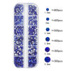 Picture of HNUIX Nail Rhinestones - 2920pcs 3D Multi Shape Size, Blue Nail Gems, Flat Back, with Kit, for Nail Art, DIY Decorations