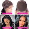 Picture of Lace Front Wigs Human Hair 13x6 Lace Frontal Human Hair Wigs for Black Women (28 Inch) Human Hair Pre Plucked with Baby Hair 150% Density Brazilian Virgin Body Wave Human Hair Wigs Natural Color