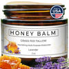 Picture of Really Good Blends Tallow and Honey Balm, Handmade, Organic Body Butter, Grass-Fed Beef Tallow for Skin, Soothing All-Natural Moisturizer | Made in USA - 2 oz (Lavender)