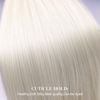 Picture of Clip in Synthetic Hair Extensions Long Straight 4PCS Thick Hairpieces 613 Blonde Fiber Double Weft Natural Hair Extensions 20 Inch for Women (4pcs, 20Inch, 613#)