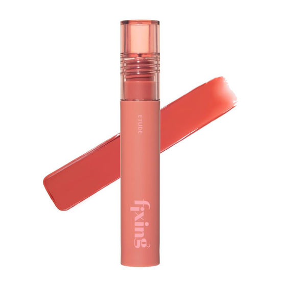 Picture of ETUDE Fixing Tint #19 Coral Breeze | Long Lasting High Pigmented Liquid Lipstick | Waterproof Lightweight Matte Finish Lip Stain | Full Coverage | Korean Makeup, Kbeauty, Perfect for Gift