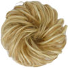 Picture of FESHFEN Messy Bun Hair Piece Curly Wavy Large Hair Bun Scrunchies Extensions Honey Blonde & Bleach Blonde Synthetic Tousled Updo Hairpieces for Women Girls