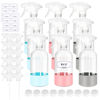 Picture of ZENOWICK 9 Pack/16 Oz Glass Spray Bottles, Refillable Empty Containers with Silicone Sleeve, Upgraded Adjustable Nozzle Spray Bottle Sets for Cleaning, Essential Oils, Hair
