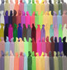 Picture of 79STYLE 300pcs Elastic Hair Ties Ouchless No Crease Ouchless Ribbon Ponytail Holders Bulk Colorful Yoga Twist Hair Bands Hair Accessories Hand Knotted Fold Over Solid Colors (Multiple 20 Colors)
