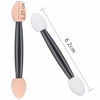 Picture of Akstore 200PCS Disposable Dual Sides Eye Shadow Sponge Applicator Eyeshadow Brushes Makeup Brush (Black)