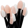 Picture of Akstore 200PCS Disposable Dual Sides Eye Shadow Sponge Applicator Eyeshadow Brushes Makeup Brush (Black)