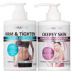 Picture of Reshape Collagen Body Cream + Crepey Skin Treatment Lotion Moisturizer Skin Care Set, Crepey Skin Cream Targets Wrinkles & Sagging Skin While Collagen Hydrates + Tightens Skin, 15 Fl Oz (Pack of 2)