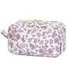 Picture of Narwey Small Makeup Bag for Purse Travel Makeup Pouch Mini Cosmetic Bag Zipper Pouch for Women (Little Dusty Pink Flower, Small)