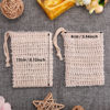 Picture of BBTO 5 Pieces Soap Saver Bag Natural Sisal Exfoliating Soap Pouch for Foaming and Drying, Shower, Scrubber(9 x 14 cm,Beige)
