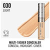 Picture of Rimmel London, Multi-Tasker Concealer, 030 Light, Crease-Proof, Transfer-Proof, Waterproof, Up To 24-Hour Wear, Vegan Formula, 0.33oz