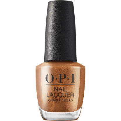 Picture of OPI Nail Lacquer Millennium Mocha | Opaque Dark Brown Metallic Chip Resistant Nail Polish | Metallic Mega Mix Collection
