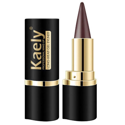 Picture of evpct 1Pcs Brown Gel Eyeliner Pencil Eye Black Face Paint Stick Makeup Set Waterproof Matte Cream Crayon Eyeliner Pencil Set Cat Eye Liners Eyeshadow Guide delineador de ojos contra el agua