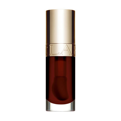 Picture of Clarins Lip Comfort Oil | Soothes, Comforts, Hydrates and Protects Lips | Sheer, High Shine Finish | Visibly Plumps | 93% Natural Ingredients | Organic Sweetbriar Rose Oil, Rich in Omega-6 and Omega-3