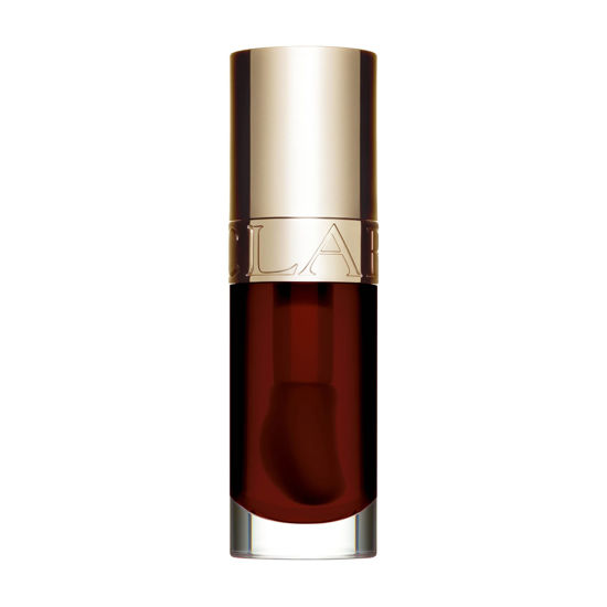 Picture of Clarins Lip Comfort Oil | Soothes, Comforts, Hydrates and Protects Lips | Sheer, High Shine Finish | Visibly Plumps | 93% Natural Ingredients | Organic Sweetbriar Rose Oil, Rich in Omega-6 and Omega-3