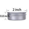 Picture of 1 Ounce Aluminum Tin Jar Refillable Containers 30ml Aluminum Screw Lid Round Tin Container Bottle for Cosmetic,Lip Balm, Cream, 24 Pack