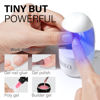 Picture of AILLSA Extra Short Coffin Gel Nail Kit 240pcs Full Nail Tips with 2 In 1 Nail Glue Base Top Coat Nail Dehydrator U v Led Lamp, Gel Extension Nail Kit for Beginners Home Salon