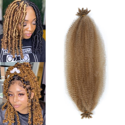 Picture of 18 Inch Pre-Separated Springy Afro Twist Hair 1 Packs Pre-Fluffy Natural Curls are Perfect for Marley Crochet Hair Suitable for Black Women (27#, 18 Inch (Pack of 1))