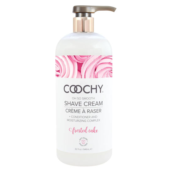 Picture of Coochy Intimate Shaving Cream | Shave Conditioner & Moisturizer for Face & Body | Ideal for Sensitive Skin Care | Frosted Cake, 32 oz