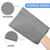 Picture of Tatuo 12 Pieces Korean Exfoliating Mitt Glove Italy Towel Body Skin Scrubber Exfoliating Scrubber for Remove Dead Skin Washcloth Korean(Large,White, Black, Gray)