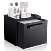 Picture of TAINESS Disposable Face Towel Storage Box Compatible with Clean Skin Club Clean Towel XL Acrylic Cosmetic Organizer Container Box Facial Towels Holder with Drawer Wall-Mounted (Glossy Black)